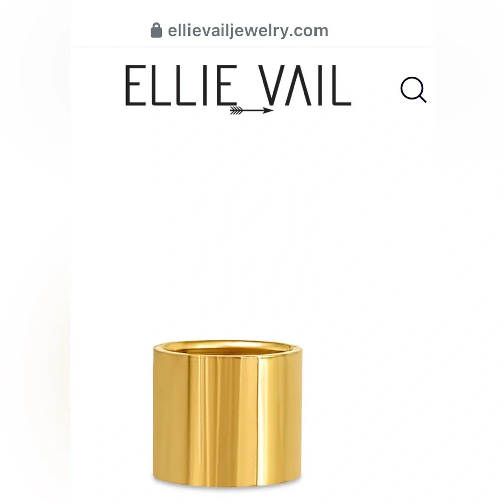 Ellie Vail Duke Cigar Ring Size 8 1/2 - Picture 2 of 10